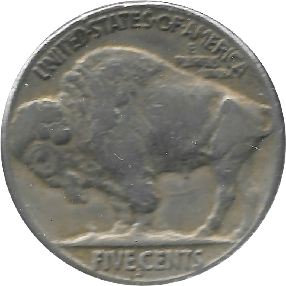 1927-S-5c-Buffalo-Nickel-#9
